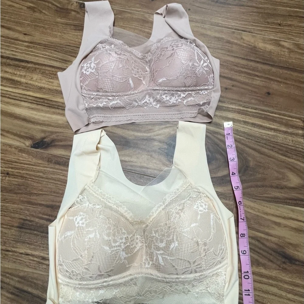 - Lot of 2 Lacy sheer bras, size Small, new